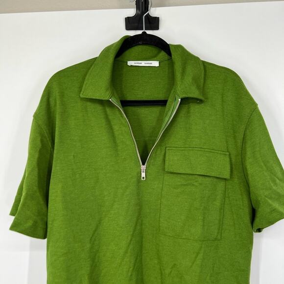 Samsoe Samsoe Jessy Shirt Dress in Twist Of Lime - Picture 3 of 9